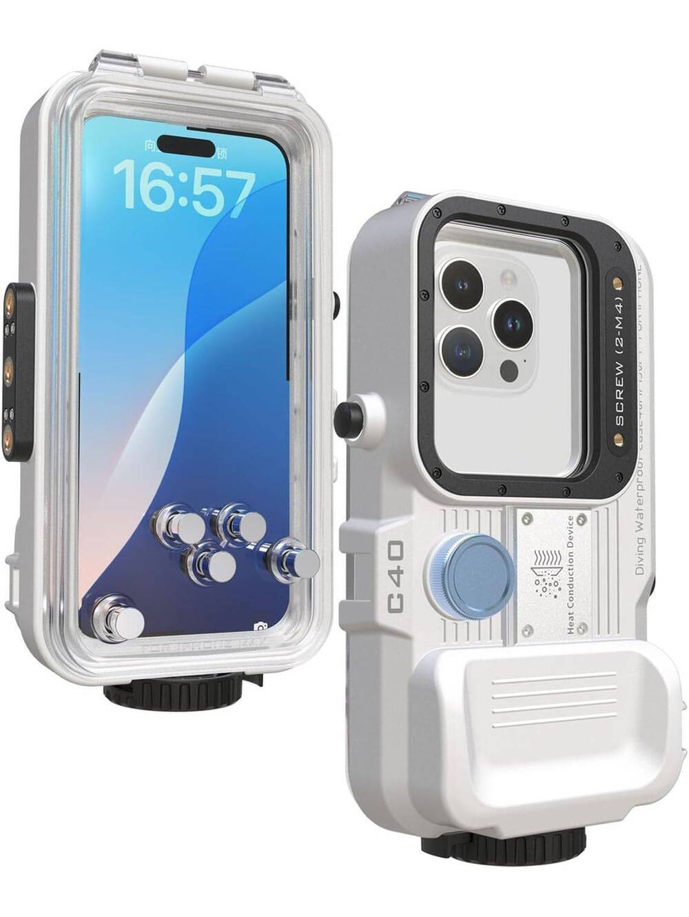 Waterproof Diving Case for Smart Phone, 131FT/40M Underwater Housing